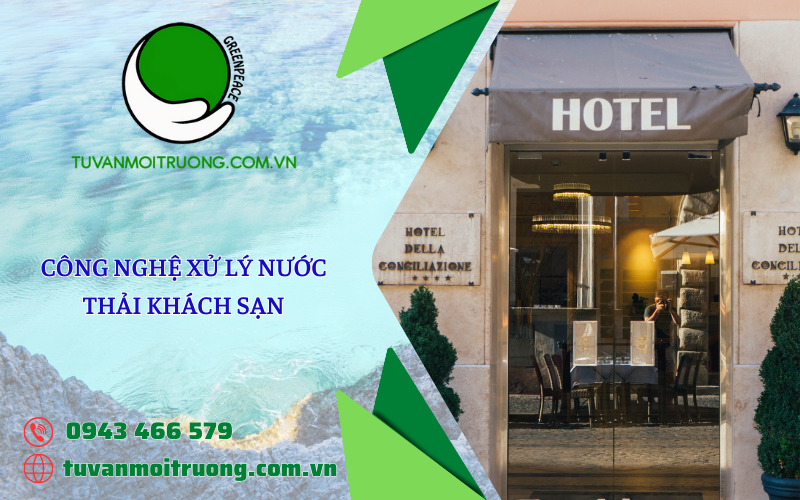 Sơ đồ công nghệ xử lý nước thải khách sạn